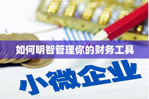 阿合奇如何明智管理你的财务工具