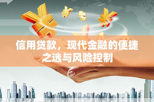 阿合奇信用贷款，现代金融的便捷之选与风险控制