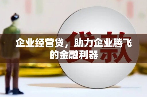 阿合奇企业经营贷，助力企业腾飞的金融利器