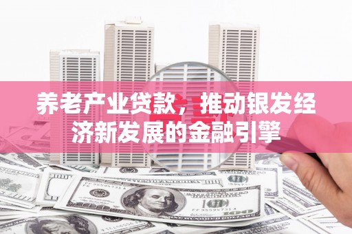 阿合奇养老产业贷款，推动银发经济新发展的金融引擎