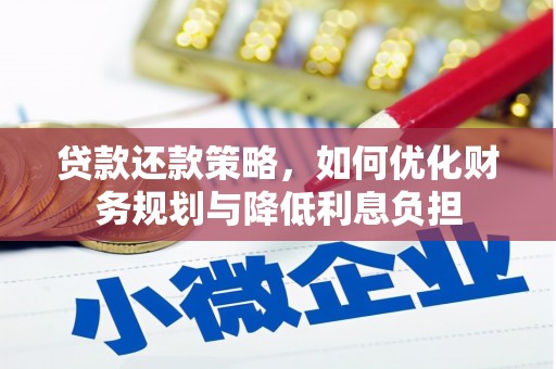 阿合奇贷款还款策略，如何优化财务规划与降低利息负担