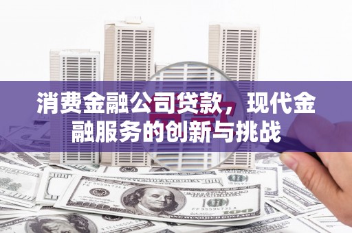阿合奇消费金融公司贷款，现代金融服务的创新与挑战