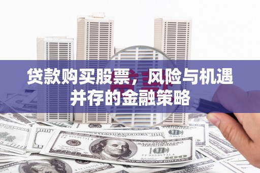 阿合奇贷款购买股票，风险与机遇并存的金融策略