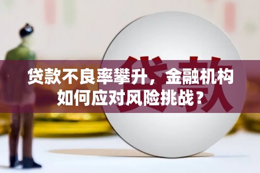 阿合奇贷款不良率攀升，金融机构如何应对风险挑战？