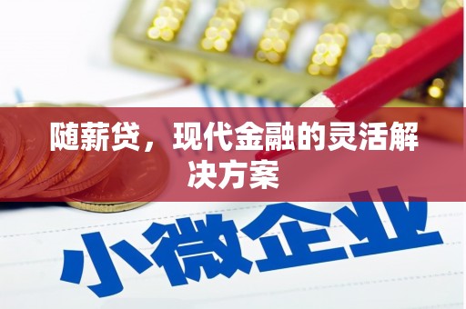 阿合奇随薪贷，现代金融的灵活解决方案