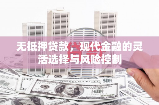 阿合奇无抵押贷款，现代金融的灵活选择与风险控制