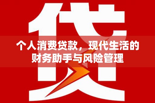 阿合奇个人消费贷款，现代生活的财务助手与风险管理