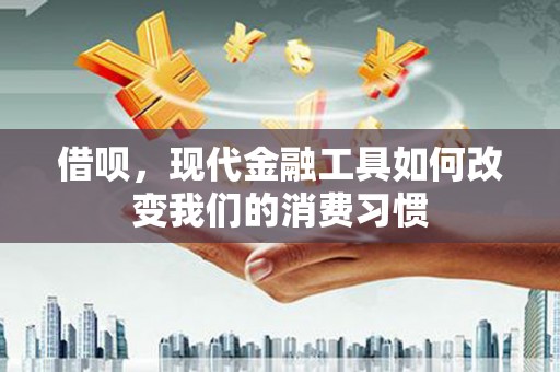 阿合奇借呗，现代金融工具如何改变我们的消费习惯