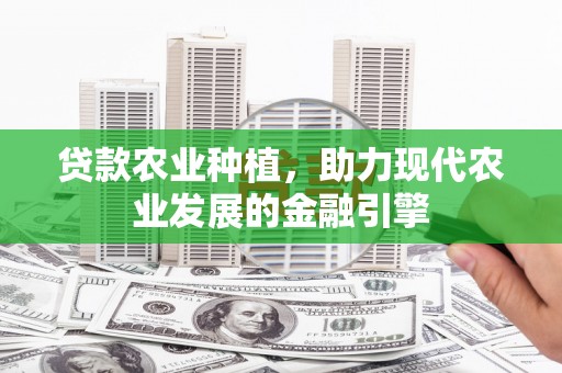 阿合奇贷款农业种植，助力现代农业发展的金融引擎