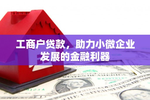 阿合奇工商户贷款，助力小微企业发展的金融利器