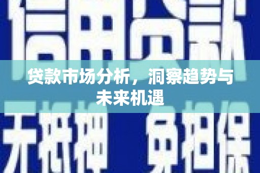 阿合奇贷款市场分析，洞察趋势与未来机遇