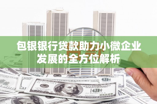 阿合奇包银银行贷款助力小微企业发展的全方位解析