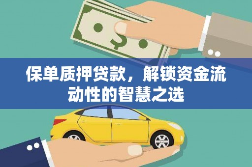 阿合奇保单质押贷款，解锁资金流动性的智慧之选