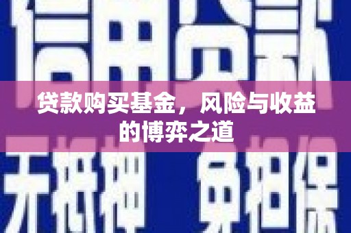 阿合奇贷款购买基金，风险与收益的博弈之道