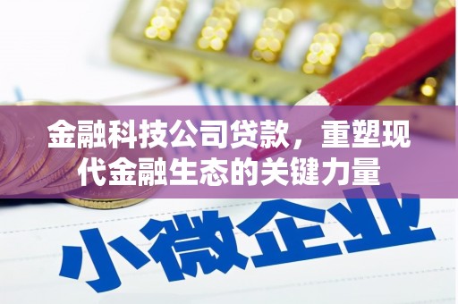 阿合奇金融科技公司贷款，重塑现代金融生态的关键力量