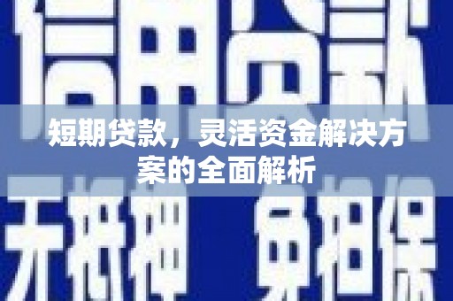 阿合奇短期贷款，灵活资金解决方案的全面解析