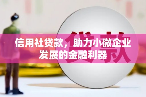 阿合奇信用社贷款，助力小微企业发展的金融利器