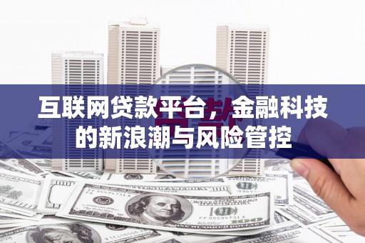 阿合奇互联网贷款平台，金融科技的新浪潮与风险管控